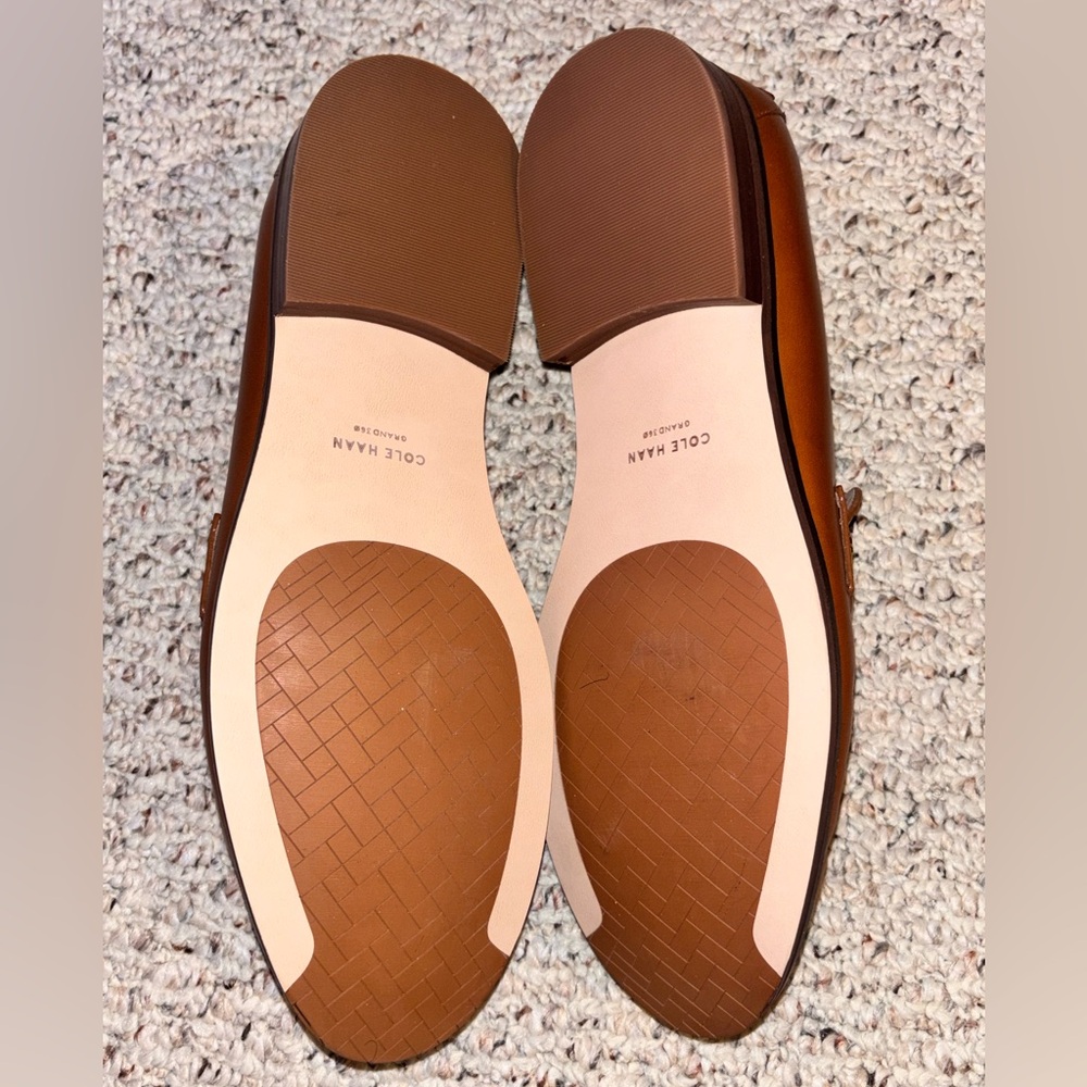 Women’s Tan Leather Loafers Size 11 - Picture 5 of 8